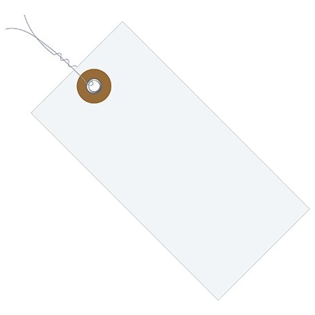 Bsc Preferred 2 3/4 x 1-3/8'' Tyvek Shipping Tags - Pre-Wired, 1000PK BUY00015383